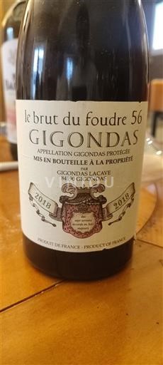 Valle del Rodano Gigondas Domaine La Cave le brut du foudre 56 2018