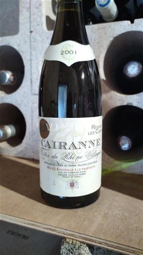 Rona dolina Cairanne Les Coteaux du Rhône Villages Réserve les Caffins 2001