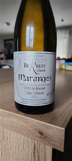 Burgundsko Maranges Domaine Berbezy Roland Vigne Blanche 2021