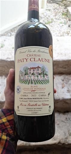 Bordeaux Blaye-côtes-de-bordeaux Château Paty Claune 2022