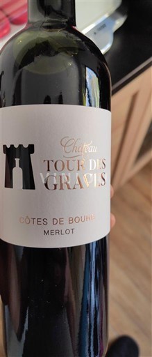 Bordeaux Côtes-de-bourg Château Tour des Gravels Neročník