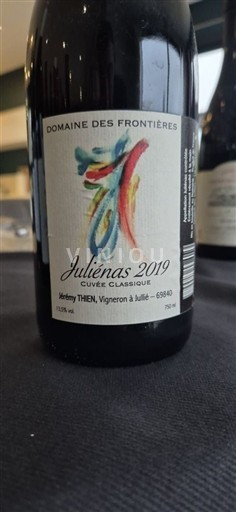 Beaujolais Juliénas Domaine S Frontières Classique 2019
