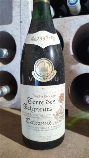 Vale do Ródano Cairanne Terre des Seigneurs 1998