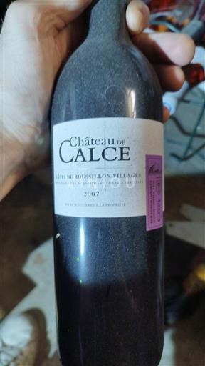 Viner Rouge sec Château Calce 2007 Frankrike Roussillon Côtes du Roussillon Villages AOC