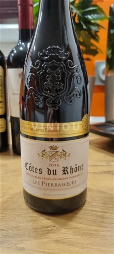 Rhônen laakso Côtes-du-rhône Caves d'Augustin Florent Les Pierrasques 2016