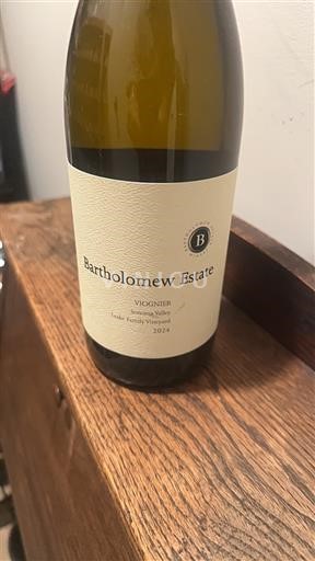 Vùng trồng nho được cấp phép California Thung lũng Sonoma Bartholomew Estate Viognier Loude Family Vineyard 2021