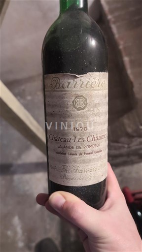 Bordeaux Lalande-de-Pomerol Château Les Chaumes 1970