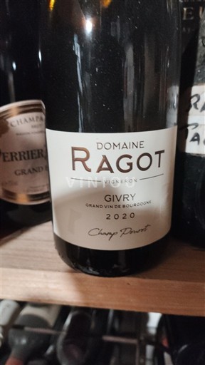 Borgoña Givry Domaine Ragot Champ Pourot 2020