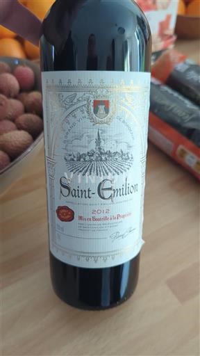 Burdeos Saint-Émilion Pierre Chaneau 2012