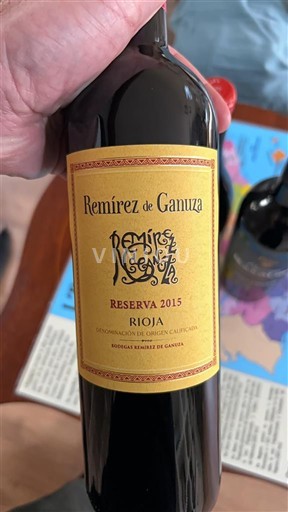 La Rioja Rioja Remírez de Ganuza Reserva 2015