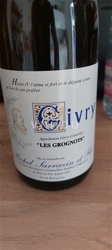 Burgundi Givry Michel Sarrazin et Fils Les Grognots 2024