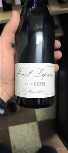 Wijnen Rouge sec MMXVI Marcel Lapierre 2016 Frankrijk Beaujolais Morgon AOC