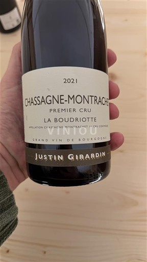 Burgundy Chassagne-Montrachet Premier Cru Justin Girardin La Boudriotte 2021