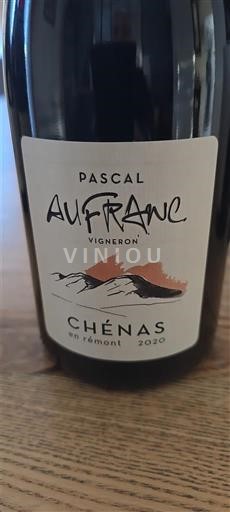 Beaujolais Chénas Pascal Aufranc En Rémont 2020