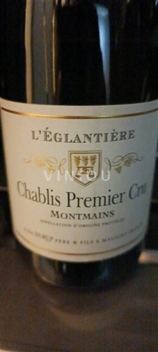 Burgundsko Chablis Premier Cru Jean Durup Père & Fils L'Églantière 2019