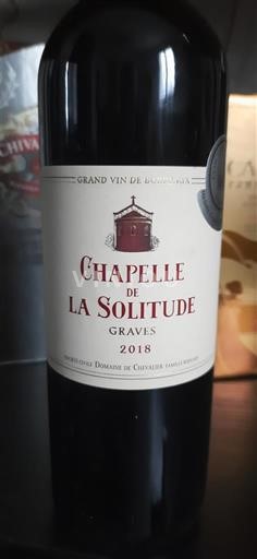 Bordeaux Graves Domaine Chevalier Chapelle de la Solitude 2018