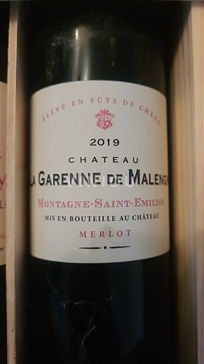 Bordeaux Montagne-saint-émilion Château La Garenne de Malengin 2019