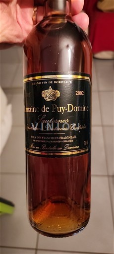 Bordeaux Sauternes Domaine Puy-Domaine 2002