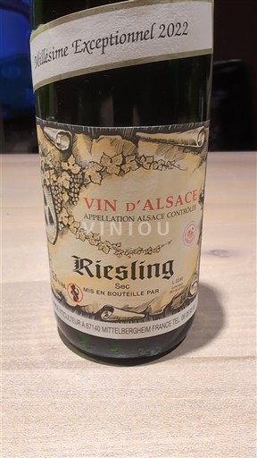 Elsass Riesling Patrick schwob 2022