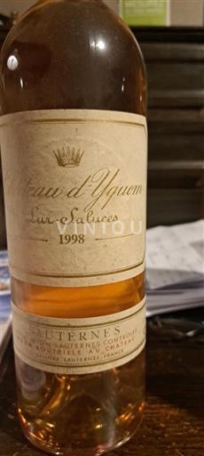 Bordeaux Sauternes Premier Cru Supérieur Château Yquem 1998