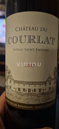 Bordeaux Lussac-saint-émilion Château Courlat 2015