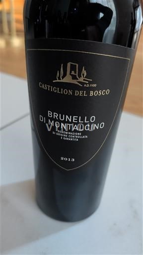 Toscana Brunello di Montalcino Castiglion del Bosco 2018