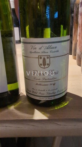 Alsace Pinot xám Schmitt Weibel Particulière 2014