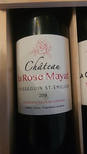 Bordeaux Puisseguin-saint-émilion Château La Rose Mayat 2018
