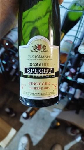 Alsácia Domaine Specht Réserve 2015