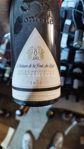Rhônen laakso Châteauneuf-du-Pape Château La Font du Loup 2001