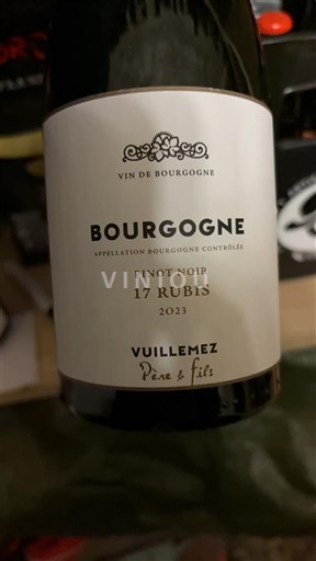 Bourgondië Bourgogne Vuillemez Père & Fils 17 Rubis 2023