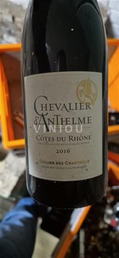 Valle del Rodano Côtes-du-Rhône Cellier des Chartreux Chevalier d'Anthelme 2016