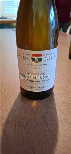 Burgundsko Puligny-Montrachet Premier Cru Domaine Jacques Carillon Les Champs Canet 2018