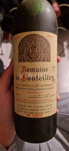 Bordeaux Côtes de Bordeaux Domaine Bouteilley 1993
