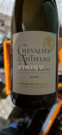 Valle del Rodano Côtes-du-Rhône Cellier des Chartreux Chevalier d'Anthelme 2016