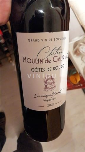 Bordeaux Côtes-de-bourg Château Moulin de Gauriac 2021