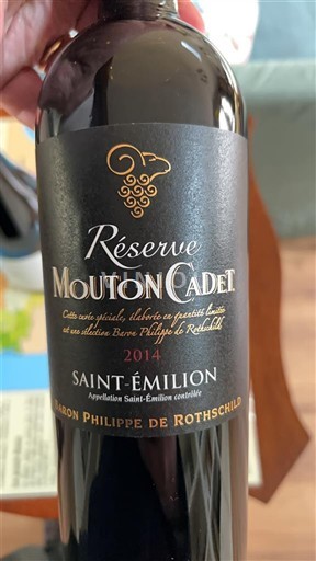 Bordeaux Saint-Émilion Baron Philippe de Rothschild Réserve Mouton Cadet 2014