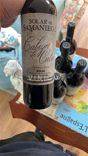 La Rioja Rioja Solar de Samaniego Cabeza de Cuba Crianza 2020