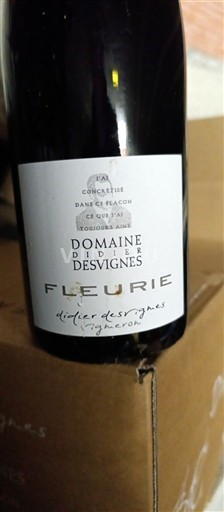 Beaujolais Fleurie Didier Desvignes Ei vuosikertaa