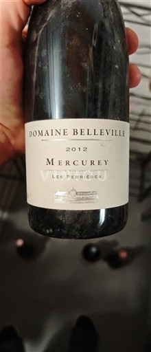 Borgoña Mercurey Domaine Belleville Les Perrières 2012