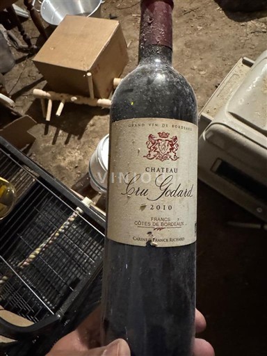 Vina Rouge sec Château Cru Godard 2010 Francija Bordeaux Francs, obroni Bordeauxa AOC