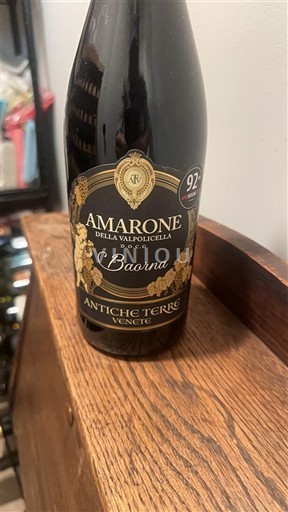 Veneto Amarone della Valpolicella Antiche Terre Venete Barana Icke årgångsbetecknad