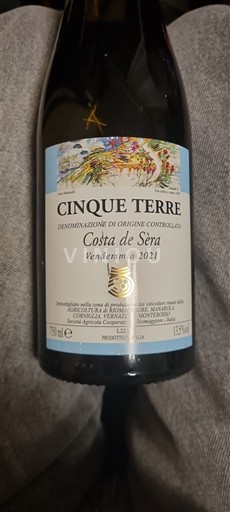 Vine Blanc sec Costa de Sèra Cooperativa Agricoltori Cinque Terre 2021 Italien Ligurien Cinque Terre DOC