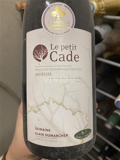 Alpes và các vùng Rhodanien Ardèche Domaine Alain Dumarcher Le petit Cade 2016