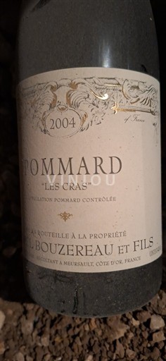 Burgundy Pommard Michel Bouzereau et Fils Les Cras 2004