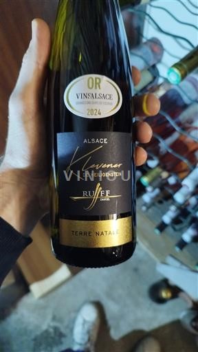 Alsace Klevener de Heiligenstein Ruff Terre Natale 2023