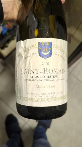 Burgundsko Saint-Romain Barolet-Pernot Roy Père & Fils Sous le Château, Vieilles Vignes 40 ans 2020