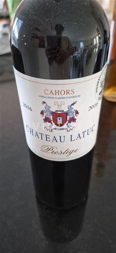 Sud-Ovest Cahors Château Latuc Prestige 2016