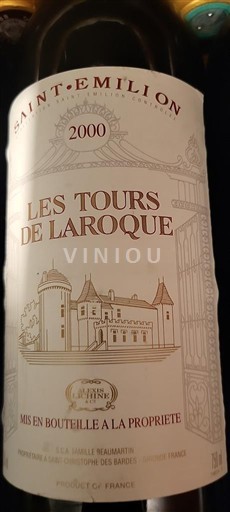 Bordeaux Saint-Émilion Les Tours de Laroque 2000