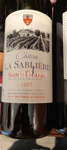 Bordeaux Saint-Émilion Château La Sablière 2007